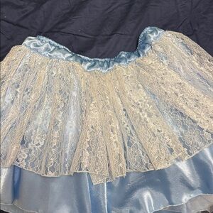 Blue and Cream Lace Skirt runDisney Costume